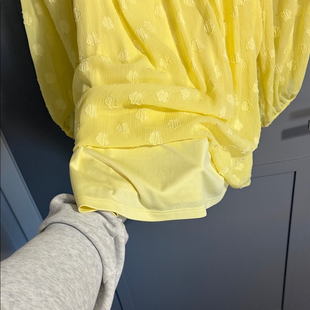 LC Lauren Conrad Yellow Blouse - Picture 3 of 5